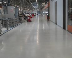 Solvent free epoxy antistatic self leveling system