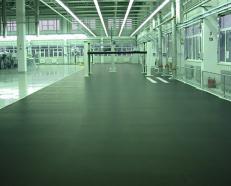 Solvent free polyurethane antistatic self leveling